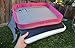 Kids Travel Activity & Snack Tray by On The Go Families- Heavy Duty Side Walls, Solid Lap Desk with Large Pockets for Storage - Portable, Waterproof & Machine Washable (Pink 2.0)