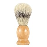 Docooler Bristle Shaving Brush with Wood Handle Men's Shave Brush for Razor Male Facial Cleaning Brush for Beard Yellow