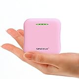SINOELE Portable Mini Power Bank 10000mAh External Battery Pack Dual USB Chargers Universal for iPhone,iPad,Samsung,Huawei and More (Pink)