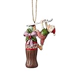 Enesco 6001002 Coca Cola Elf Ornament 3.9 in H x 1.06 in W x 2.52 in L Decorative Hanging Ornament