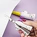 Student scissors paper-cut scissors folding safety scissors travel portable scissors animal cartoon scissors for office and kid (Unicorn)