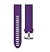 ANCOOL Compatible with Fenix 5S Bands Easy Fit 20mm Silicone Watch Bands Replacement for Fenix 7S/D2 Delta S/Fenix 6S/Fenix 6S Pro/Fenix 5S Plus Smartwatches (Silver Buckle, Purple)