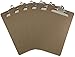 Trade Quest Legal Size Clipboard 9'' x 15.5'' Standard Metal Clip Hardboard (Pack of 6)