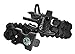 Paracord Bracelet K2-Peak – Survival Bracelets with Embedded Compass Whistle EDC Hiking Gear- Camping Gear Survival Gear Emergency Kit (Black/Sand Camo Adjustable Size)