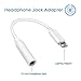Lightning Adapter[2-Pack],Lightning Connector to 3.5mm Headphone Earphone Extender Jack Adapter Convenient and Suitable for iPhone 6/6s/7/7 Plus- White