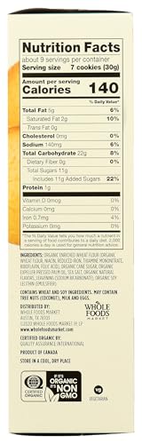 365 BY WHOLE FOODS MARKET, ORGANIC VANILLA WAFERS, 9 OUNCE
