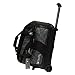 Pyramid Path Deluxe Double Roller with Oversized Accessory Pocket Bowling Bag (Black/Charcoal Circuit)