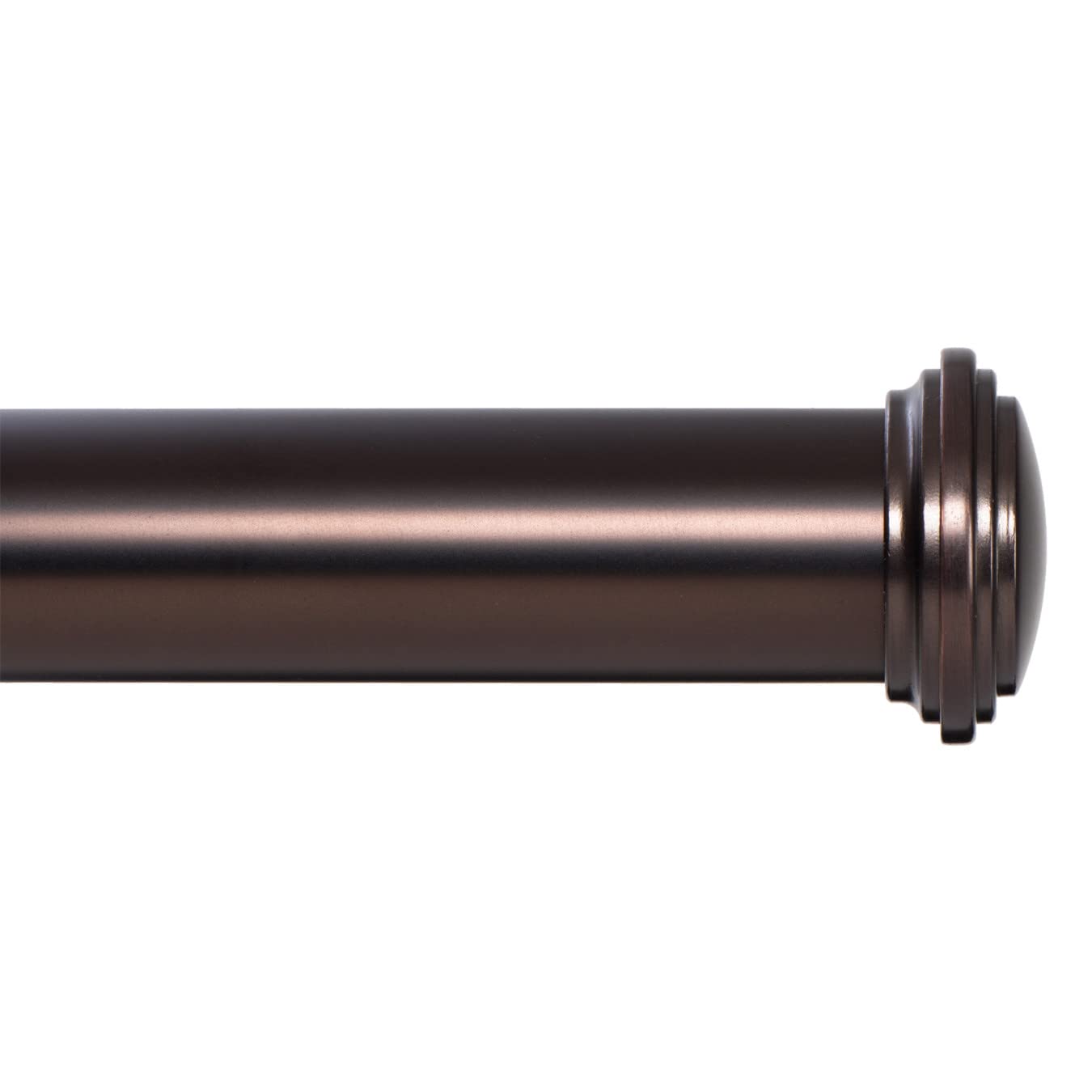 Photo 1 of Ivilon Window Curtain Rod Decorative End Cap Design, 1 Inch Rod, 16 to 28 Inch (Side Curtain Rod) Oil Rubbed Bronze