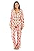Ashford & Brooks Women's Long Sleeve Minky Micro Fleece Pajama Set