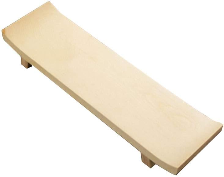 Carl Artbay Wooden Sushi Serving Board,Solid Wood Desktop Serving Tray Kinds Plate Bread Coffee Tea Dishes Platter Hardwood Cake Snack Dry Plates Natural (Size : 3x35x10)