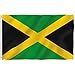 Anley Fly Breeze 3x5 Foot Jamaica Flag - Vivid Color and UV Fade Resistant - Canvas Header and Double Stitched - Jamaican National Flags Polyester with Brass Grommets 3 X 5 Ft primary