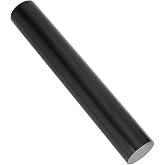 AHANDMAKER HDPE Rod 2 x 13in Plastic Round Rods for Projects Model Making | Dowel Support Components for Parts Manufacturing Mechanical Processing Decoration, Black