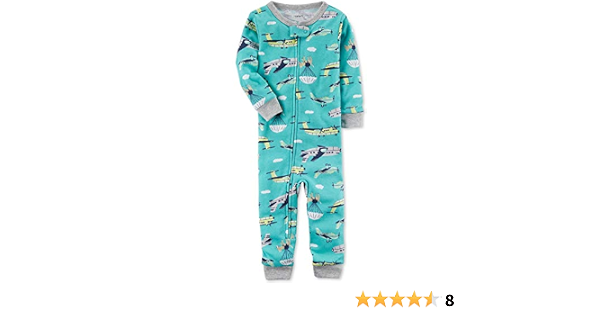 Amazon.com: Pijama de algodón sin pies de Carter's Baby Boys, 12 meses :  Ropa, Zapatos y Joyería