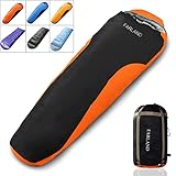 FARLAND Mummy Sleeping Bag with Compression Sack,20 Degrees ℉,Portable and Lightweight for 3-4 Season Camping, Hiking,Waterproof
