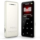 Victure Bluetooth 4.1 MP3 Player 8GB Touch Button Digital Music Player with Wired Earphones, Built-in Speaker, FM Radio, Pedometer, HiFi Lossless Sound Quality, Metal Case, Support up 64GB