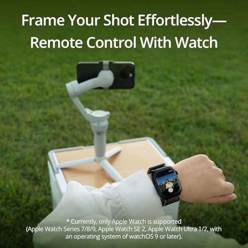 DJI Osmo Mobile SE, 3-Axis Phone Gimbal for iPhone, Android, Built-in Tripod, Selfie Stick, Gimbal Stabilizer for iphone, Andriod, ActiveTrack 6.0, Vlogging Stabilizer for Youtube, TikTok, Travel