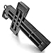 INBLUE Men's Stainless Steel Pendant Necklace Silver Tone Black Cross Hollow Openwork -With 23 Inch Chain