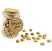 Aokbean 70g Wax Seal Retro Sealing Wax Beads Set Star Shape Sealing Wax Beads with Tea Light Engraved Wax Scale and Melting Spoon (Gold)