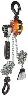CM 602 Series Mini Ratchet Lever Chain Hoist, 6-19/64" Lever, 550 lbs Capacity, 5' Lift Height