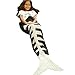 Zaful Mermaid Tail Blanket Super Soft Fashion Sleeping Bags Knitted Crochet Snuggle Best Christmas Birthday Gift for Girls (Fish Bone, L)