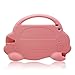 [Cartoon Car Style]iPad Mini Case,TopEs Kids Fun Mini Cartoon Shockproof Silicone Protective Case Cover+(Tempered Glass Screen Protector) for iPad Mini,Mini2,Mini3,Retina Models (Pink)