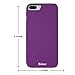 iPhone 7 Plus Mirror Wallet Case for Women - Spessn Enclosed Mirror Back Cover with 3 Bank Card Slot Protective Hard Case, HD Screen Protective Film for Apple iPhone 7 Plus -5.5 Inch (Purple)