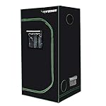 VIVOSUN 36"x36"x72" Mylar Hydroponic Grow Tent with Obeservation Window and Floor Tray for Indoor Plant Growing 3'x3'