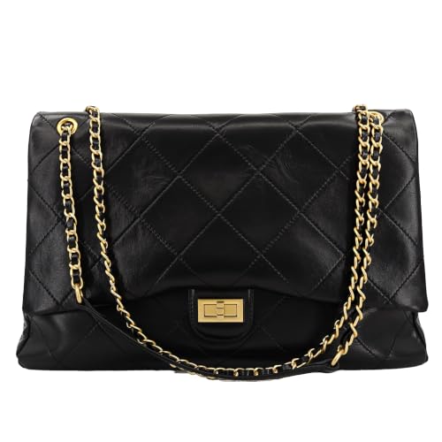 M-ioi-M Oiled Leather Quilted Bag