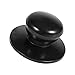 Pot Lid Knob, Universal Kitchen Cookware Saucepan Kettle Lid Replacement Knobs Cover Pan Lid Holding Handles 2Pcs (Black)