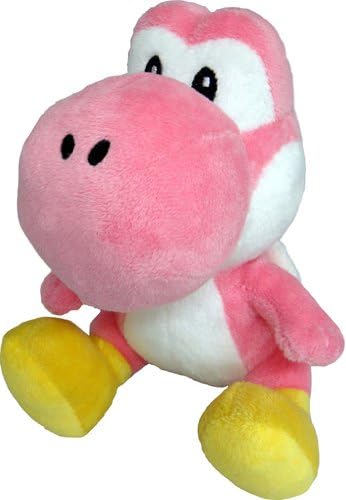 Nintendo SATOGNMBWIIYP-01 - Peluche Yoshi, Mario Bros, 16 cm (SATOGNMBWIIYP-01) - Peluche Yoshi Rosa (16cm): Amazon.es: Deportes y aire libre