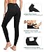 AY Womens High Waist Yoga Pants with Pockets, Tummy Control, 4 Way Stretch Workout Running Leggings Pants. (Small, Black)thumb 1
