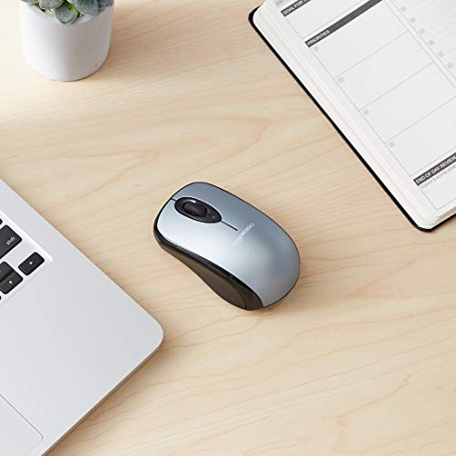 Amazon Basics Wireless Computer Mouse With Usb Nano Receiver Silver Pricepulse