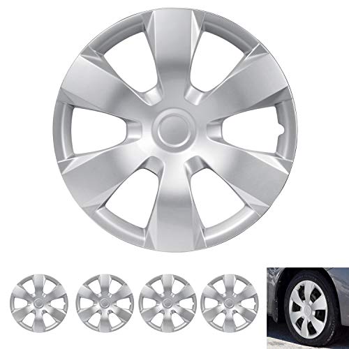 BDK Wheel Guards (4 Pack) Hubcaps for Car Accessories Wheel Covers