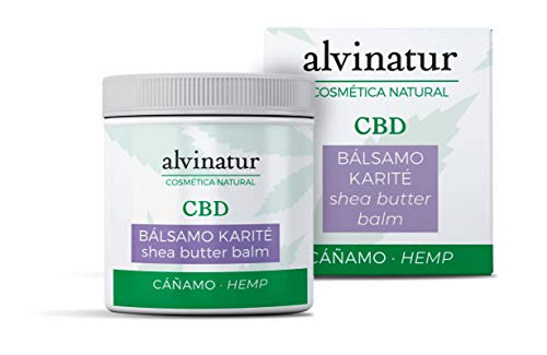 ALVINATUR â Karité-CBD-Balsam 100 ml, für gezielte Hautpflege und intensive Ernährung, rundes Glasformat
