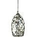 Sunlite 11 Inch LED Decorative Pendant Light Fixture, 9 Watts (60 Watt Equivalent), 800 Lumens, Dimmable, Glass Shade, Brushed Nickel Finish, ETL Listed, Venice