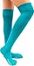 Lace Poet Surgical Over the Knee Compression Socks - TURQUOISE TEAL Thermal Antimicrobial