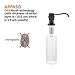 APPASO 17-Ounce Solid Brass Kitchen Dish Soap Dispenser Oil Rubbed Bronze- Large Capacity- 480ml Bottle Built in Hand Sink Pump,Sink Soap Dispensers Replacement-3.15 Inch Threaded Tube