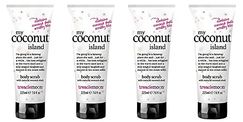 Treacle Moon Body Scrub 225ml, Pack of 4 (My Coconut Island)