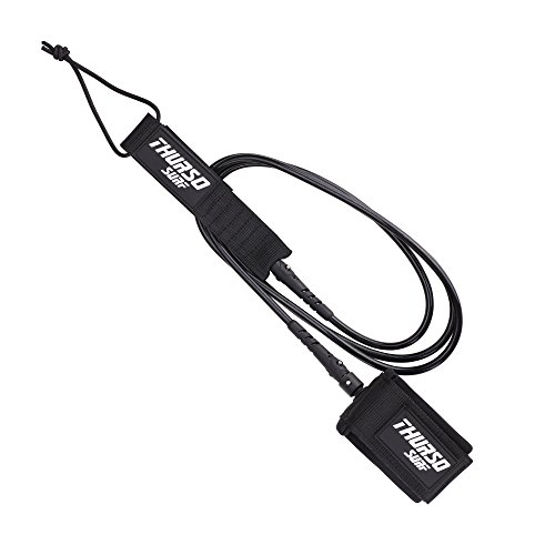 image for THURSO SURF Surfboard Leash 6 Feet 7.2mm Double Stainless Steel Swivel