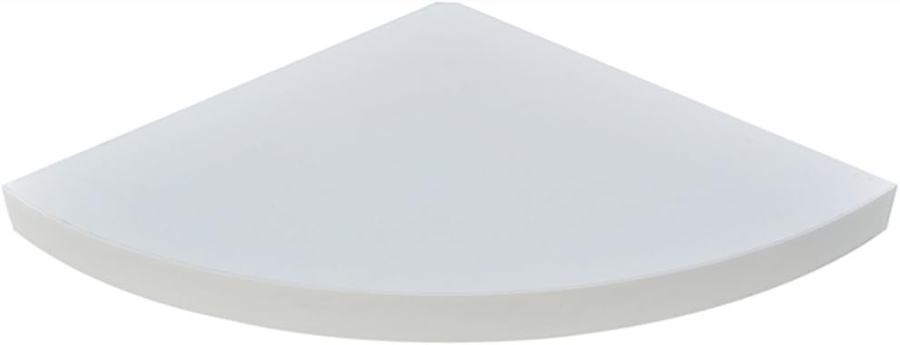 etrading1 Shelving Eden Corner Shelf, 280 mm L X 280 mm W X 25 mm H, White
