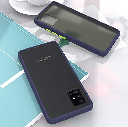 AEETZ Compatible for Samsung S10 Lite Case, Translucent Matte Finish Cover Case, Shockproof Anti-Drop Protection Frosted