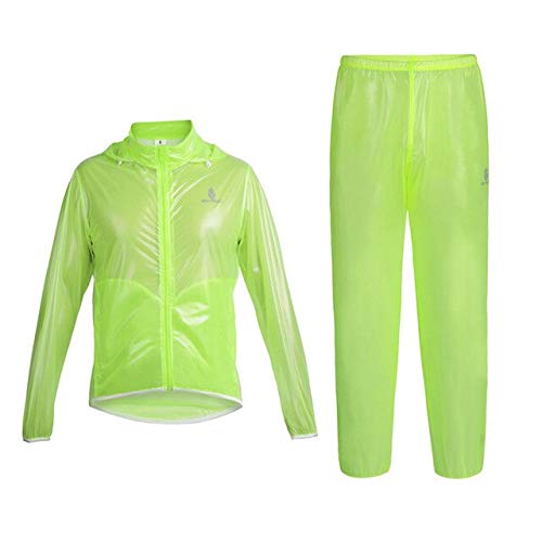 BeesClover Crossfit Waterproof Cycling Dust Coat Wind Coat Bike Jacket Jersey Bicycle Raincoat Mountain Bike Windbreak Breathable Green M