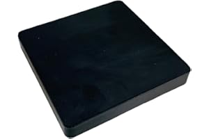 BENCH WIZARD 6 x 6" Rubber Block Work Surface | Absorbs Noise and Vibration || Great for Jewelry Making, Hobbyists, Craftsmen