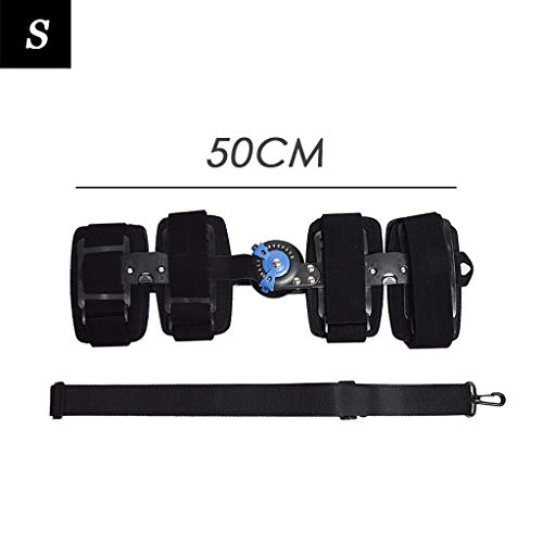 DZTZ Hinged Knee Brace ROM Knee Immobilizer Brace Leg Braces Orthopedic Patella Knee Brace Knee Immobilizer Brace Support Orthosis, Adjustable for Left Leg and Right Leg, Black (S, Black)