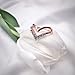 CRARINE Women's Stackable Ring Prong Cubic Zircon Eternity Promise Ring Flower Top Infinity Wedding Band - 1#Rose-Gold (8)…