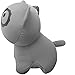 PackingPup - Cute Puppy Microbead Pillow - Convertible Travel Pillow (Cloud Grey)
