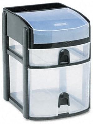 Amazon Com Rubbermaid Mini 2 Drawer With Flip Lid Plastic