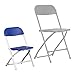 Flash Furniture Kids Blue Plastic Folding Chair