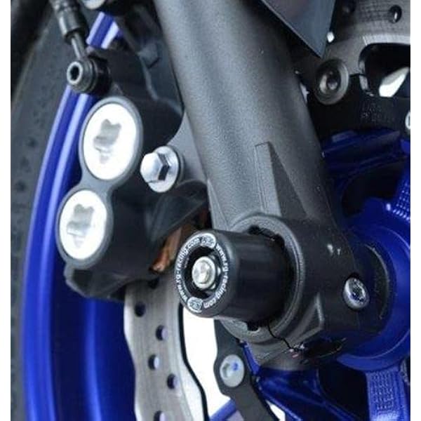 White OES Frame Sliders Fork Sliders Rear Axle Sliders Yamaha FZ07
