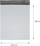 MFLABEL 100 Seal Postal Mail Sacks 30.5x38cm 60µm Opaque Waterproof Bags view 2